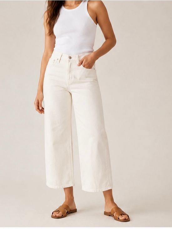 Madewell Denim - Madewell White Straight-Leg Jeans